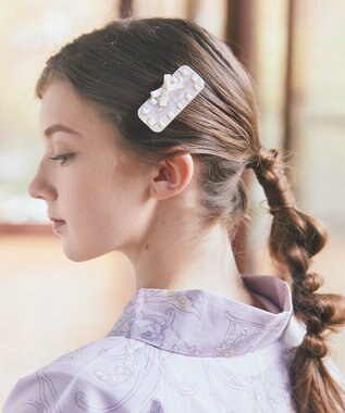 Maison de FLEUR クロッシェリボンクリップ