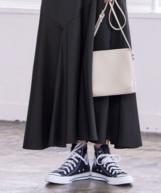 Tiaclasse 【洗える】アシンメトリーキャミワンピース ブラック