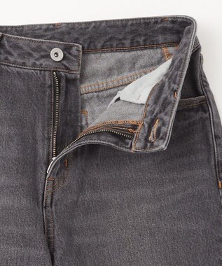 GRACE CONTINENTAL ルーズフレアデニムパンツ ブラック