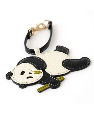 IBIZA アニマーダ　牛革　チャーム（パンダ） 黒