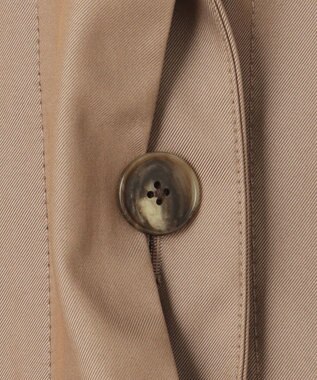 自由区 【XSサイズ～/洗える】リバーメモリー ステンカラーコート ブラウン系