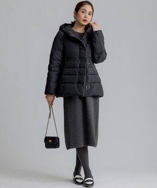 組曲 【洗える】パフィダウンジャケット ブラック系