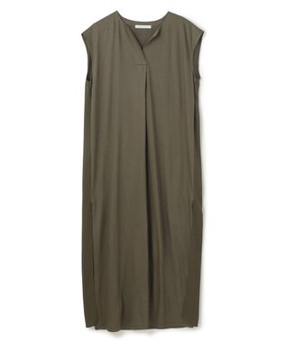 BEIGE， 【WEB限定・洗える】MELISSA / バックシフォンスキッパーロングワンピース Khaki