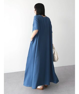 Green Parks ・ＳＵＧＡＲ　ＳＰＯＯＮ　カットフレアワンピース Blue