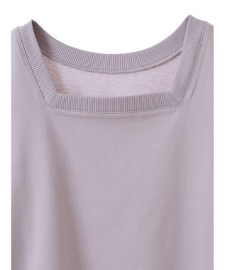 CRAFT STANDARD BOUTIQUE 接触冷感/抗菌防臭/ 前後2WAY半袖スクエアネックTee Lavender