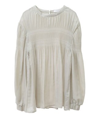 Green Parks マジョリカプリーツブラウス Green