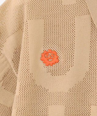 PW CIRCULUS 【手洗い可能】【UNISEX】ニットメッシュポロ ゴルフ ベージュ系