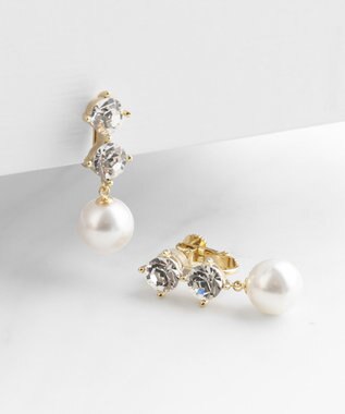 TOCCA TROIS BIJOUX＆PEARL EARRING イヤリング ゴールド系