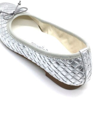 nouvelleRobe Oū サイズ追加【本革・高反発】Round ラウンドトゥ メッシュバレエシューズ SV