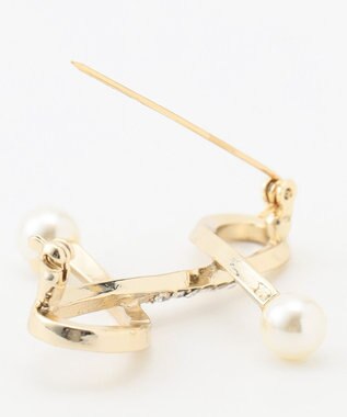 組曲 ウェーブラインブローチ ゴールド系