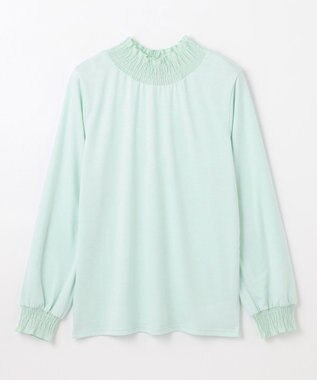 ANY 【洗濯機可】シャーリングデザインプルオーバー サックス