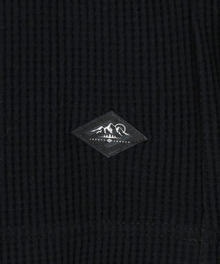 JOSEPH ABBOUD MOUNTAIN 【日本製/ソフト】ソフトウォームワッフル 長袖Tシャツ ブラック系