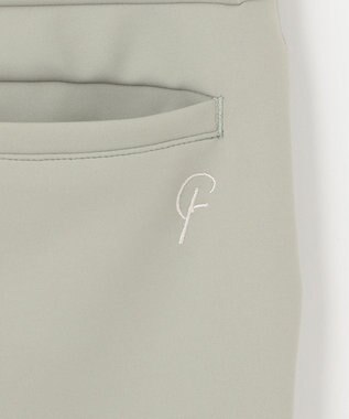 23区GOLF 【WOMEN】【23Fondation/WEB&一部店舗限定】ソフトダンボールニット フレアパンツ モスグリーン系