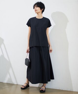 ICB 【接触冷感・UVカット・速乾・洗える】マットスキューバ 半袖プルオーバー ブラック系