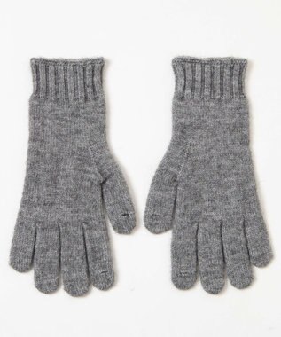 WEGO ケーブル編みグローブ グレー