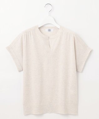 J.PRESS LADIES L 【WEB限定カラーあり・洗える】Vis/Peスパーク バンドカラー ニット アイボリー系