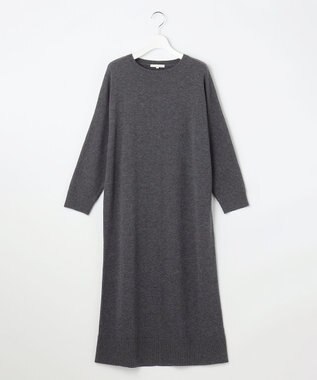 自由区 S ウールハイゲージニット ワンピース チャコール