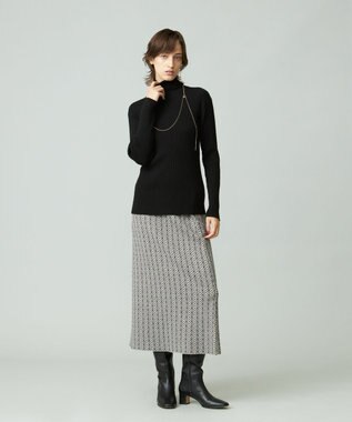 J.PRESS YORK STREET 【WOMEN】ANTI PILLING  JACQUARD スカート グレー系5