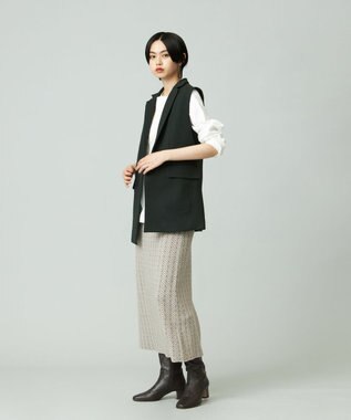J.PRESS YORK STREET 【WOMEN】ANTI PILLING  JACQUARD スカート ブラウン系5