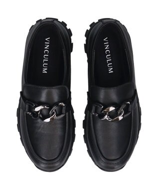 Bridget Birkin 【VINCULUM】防滑メタルチェーンローファー ブラック