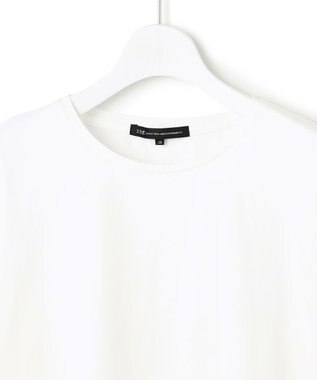 23区 S 【洗える】ナチュラルコットンベア レースレイヤード カットソー ホワイト系