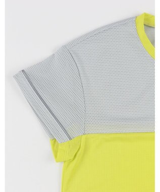 CW-X 【WOMEN】 CW-X ランニングシャツ メッシュ素材 涼しい着ごこち スポーツウェア 半袖 3分袖 レディース DLY163 /ワコール イエロー