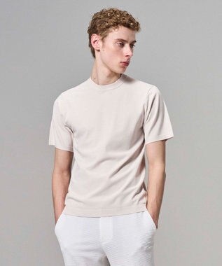 JOSEPH HOMME 【新色追加】リュクスレーヨン　クルーネック半袖ニット ライトアイボリー系