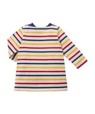 MIKI HOUSE HOT BISCUITS 【80-120cm】ボーダーワンピース アイボリー