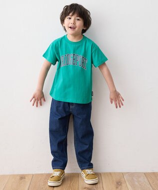 ANY KIDS ロゴプリント 半袖Tシャツ グリーン
