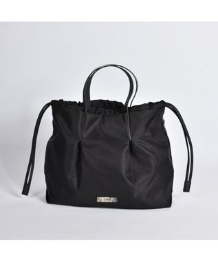 LA BAGAGERIE ドローストリング2WAYトート Sサイズ ブラック×パイソン