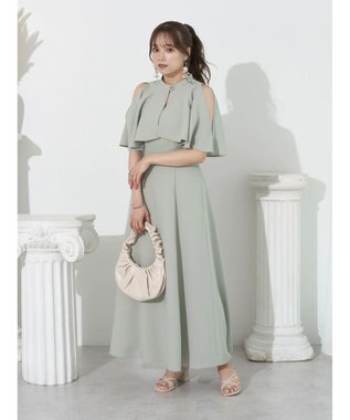 earth music&ecology ＳＥＴ２点ケープ＋キャミワンピース