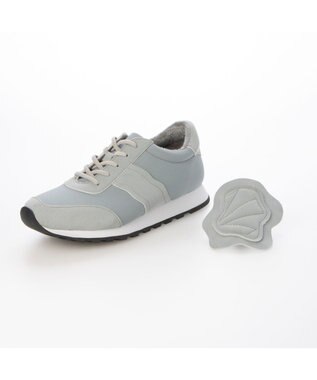 MODE ET JACOMO <D'ICI>取り外し可能キルト付き2WAYスニーカー グレー