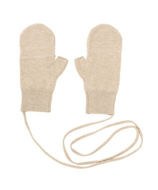 earth music&ecology チャーム付きニットミトン Beige