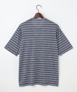 JOSEPH ABBOUD MOUNTAIN クールスキンボーダー Ｔシャツ ネイビー系2
