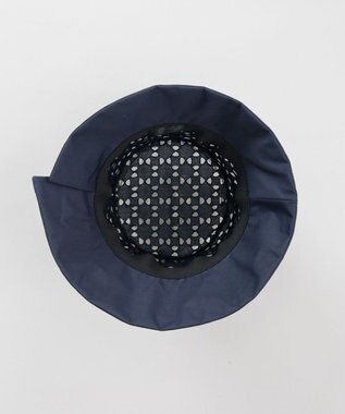 AURORA 【 LANVIN COLLECTION（ランバン コレクション） 】レースJL切り替えクロッシェハット ネイビー