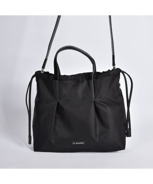 LA BAGAGERIE ドローストリング2WAYトート Sサイズ ブラック