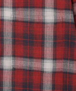 J.PRESS MEN 【J.PRESS ORIGINALS】【UNISEX】Indian Madras Open Shirts / Baggy-Fit レッド系4