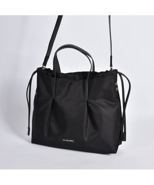 LA BAGAGERIE ドローストリング2WAYトート Sサイズ ブラック