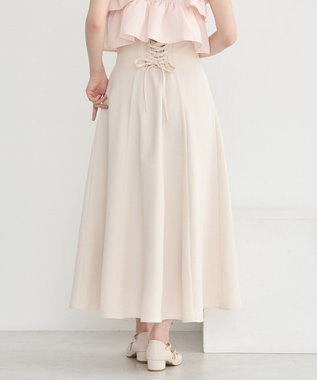 earth music&ecology バックレースアップスカート