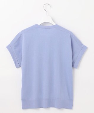 J.PRESS LADIES L 【WEB限定カラーあり・洗える】Vis/Peスパーク バンドカラー ニット ブルー系