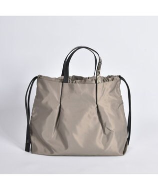 LA BAGAGERIE ドローストリング2WAYトート Sサイズ グレージュ