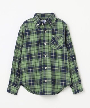 J.PRESS KIDS 【110-130cm】起毛チェックシャツ グリーン系4