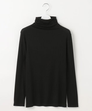 自由区 L ベアテレコボトルネック カットソー ブラック
