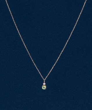 Phoebe 【K10】ジュエルラックネックレス　ペリドット/8月誕生石/天然石/全長:40cm ゴールド