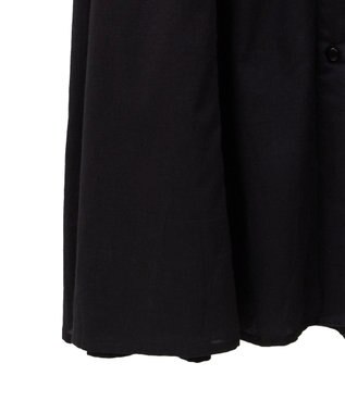 CRAFT STANDARD BOUTIQUE インド綿フレンチスリーブワンピース Black