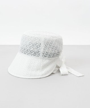 AURORA 【 LANVIN en Bleu （ランバン オン ブルー）】レースボンネット風クロッシェハット