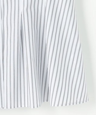 ANY SIS 【洗える】タックペプラムシャツ ブラウス オフストライプ