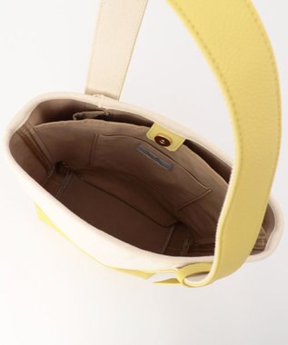 UNBILLION cachecache ワンハンドルバケツ型パーテーショントートバッグ イエロー