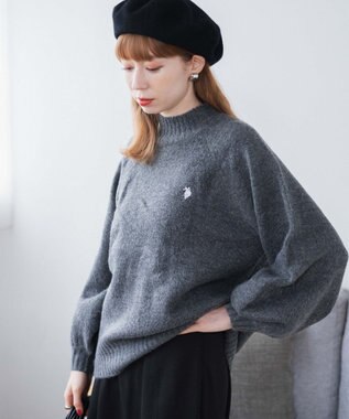 WEGO U.S POLO ASSN.ハイネックセーター 杢グレー