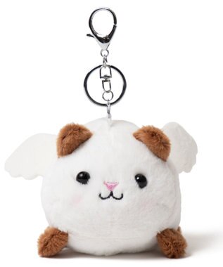 WEGO ふりふりエンジェルあにまるぬいぐるみキーホルダー ホワイト